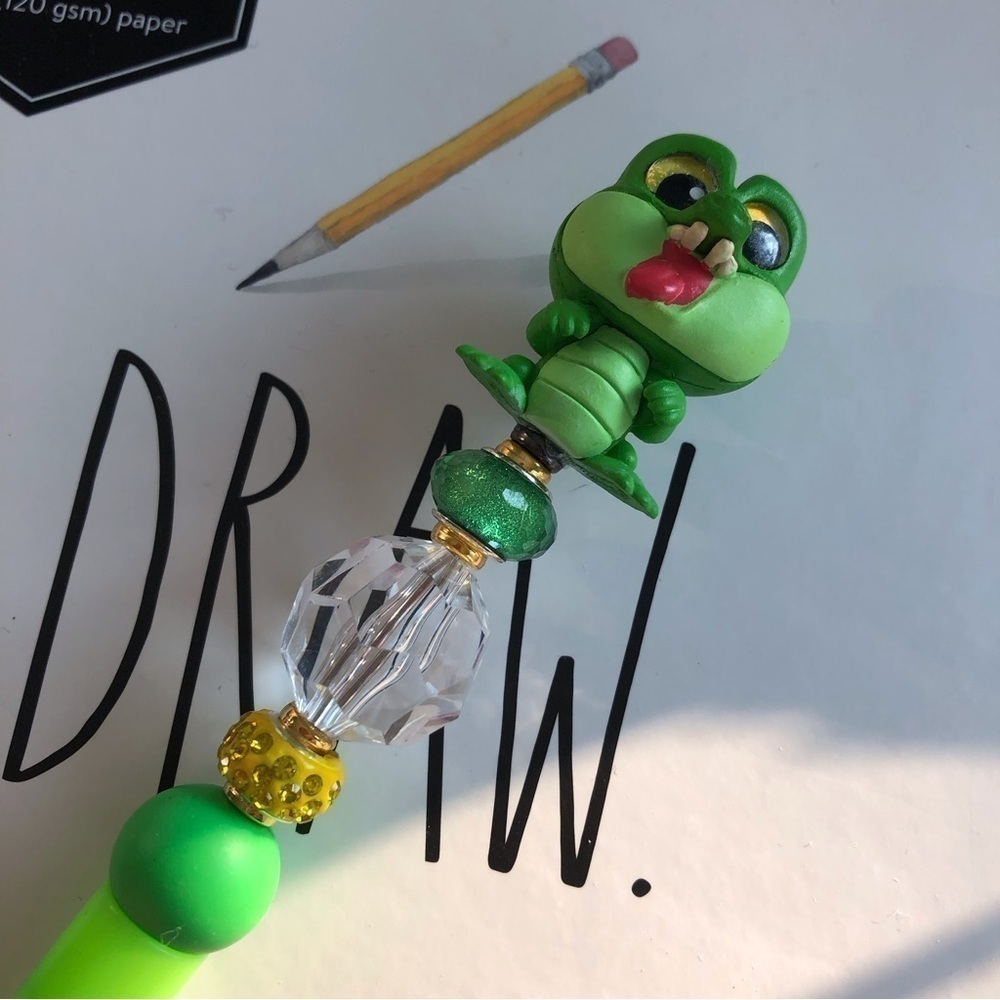 Disney Doorables: Peter Pan: Tick Tock handmade beaded pen